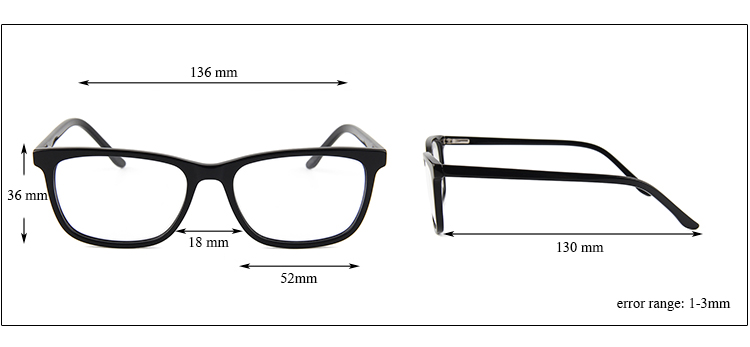 Bulk Black Acetate Optical Frames Reading Glass Wholesale Mens Fashion Eyeglasses